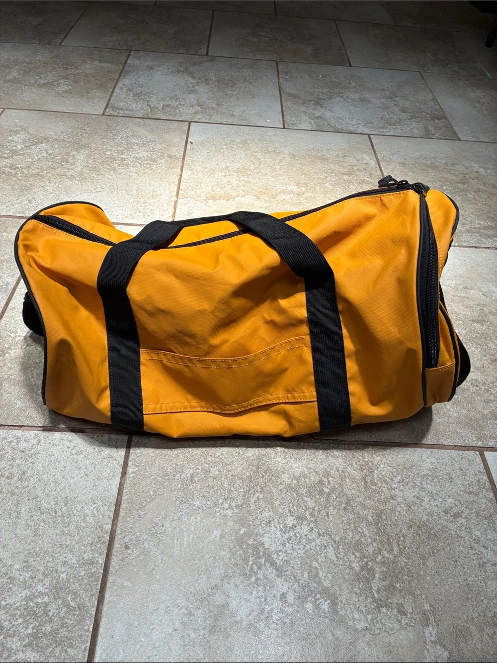 Pajar Men's Orange Duffel Bag with Black Straps
